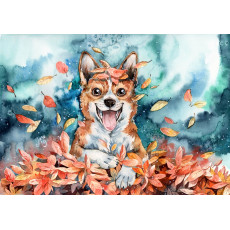 Print - Jumping Fox